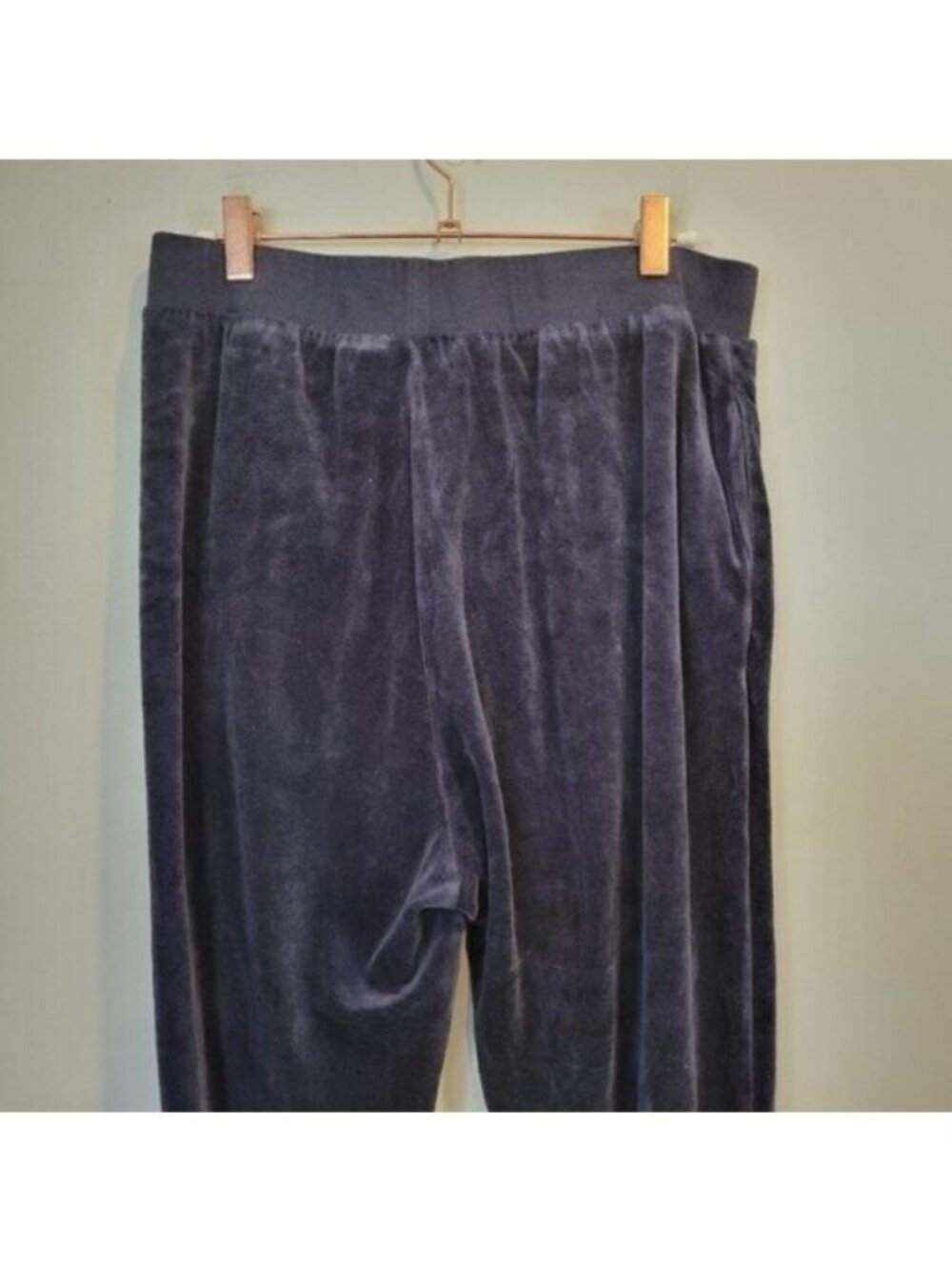 Juicy Couture | Black Lable Velour Track Tapered Pants Deep Blue - Picture 5 of 7